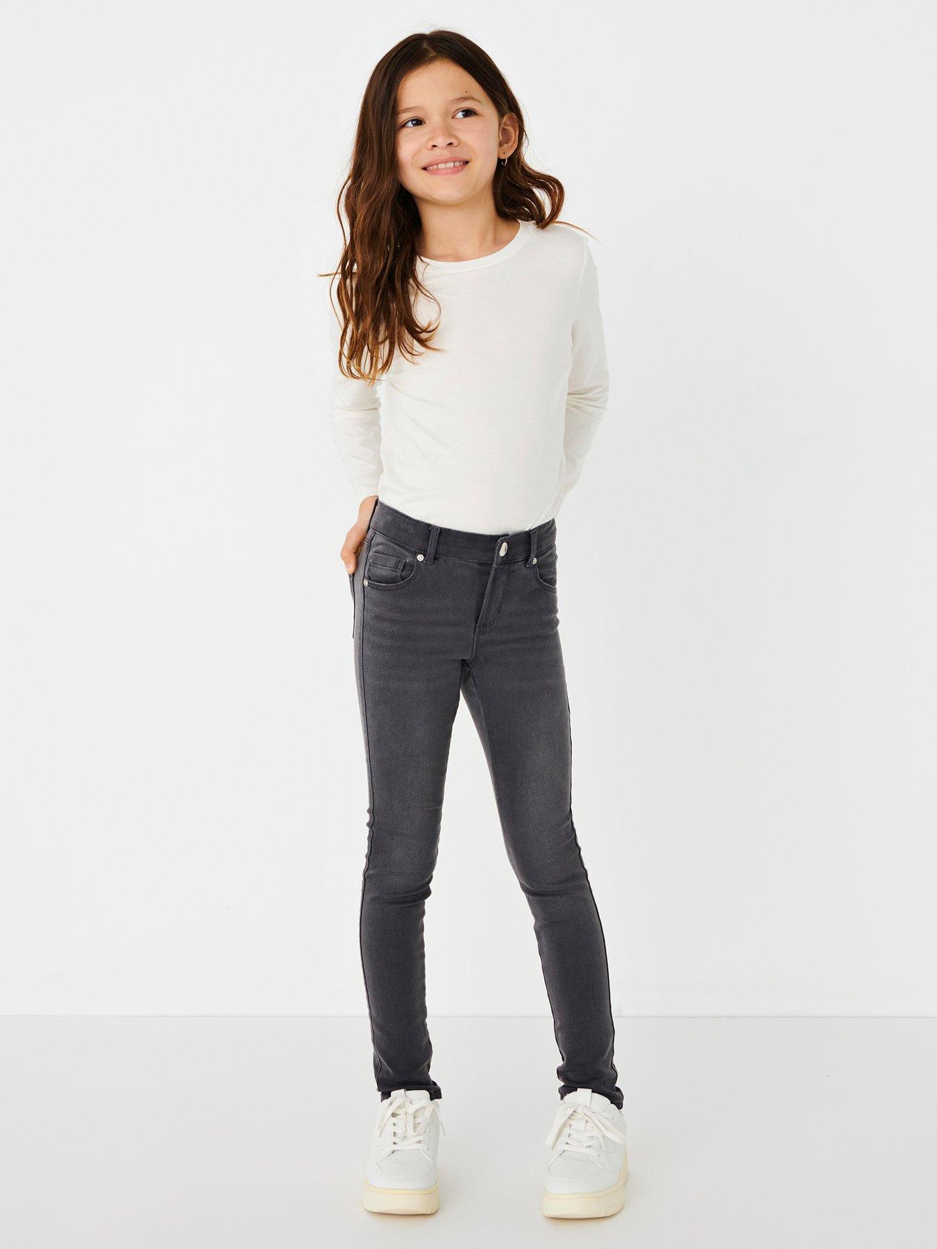 Grey 2024 jeans girl