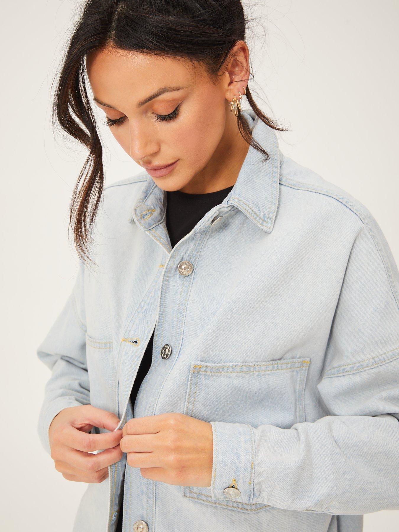 michelle keegan denim shirt dress