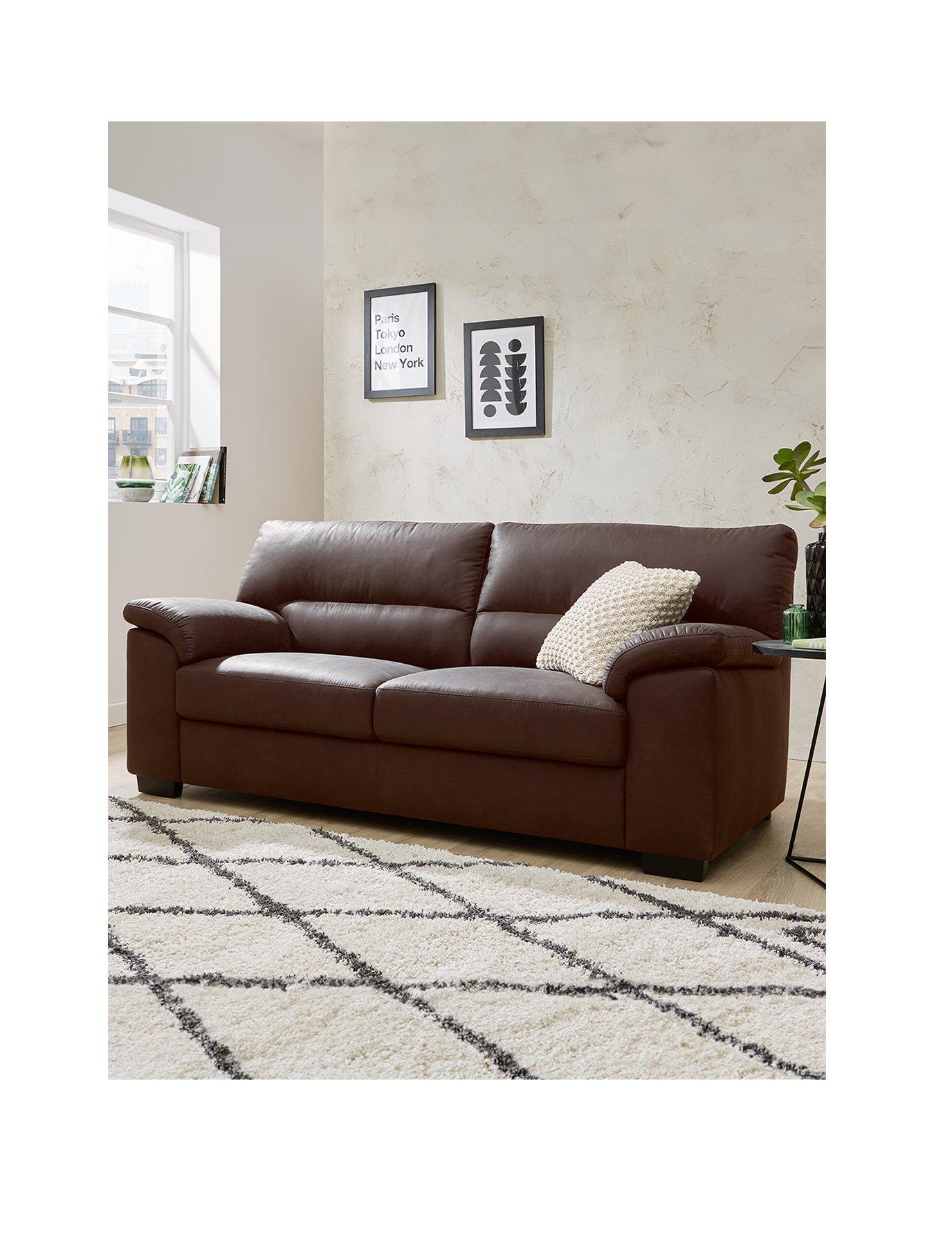 Buy faux leather deals sofa