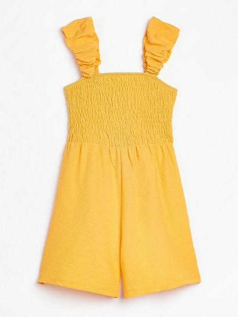 river-island-girls-ruched-summer-playsuit-coral