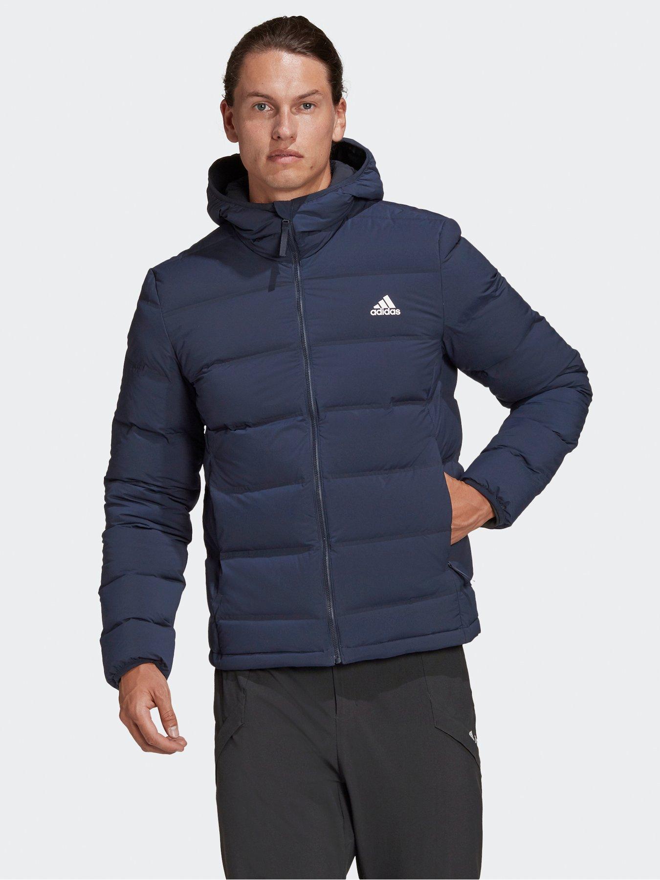 adidas Helionic Stretch Hooded Down Jacket | very.co.uk