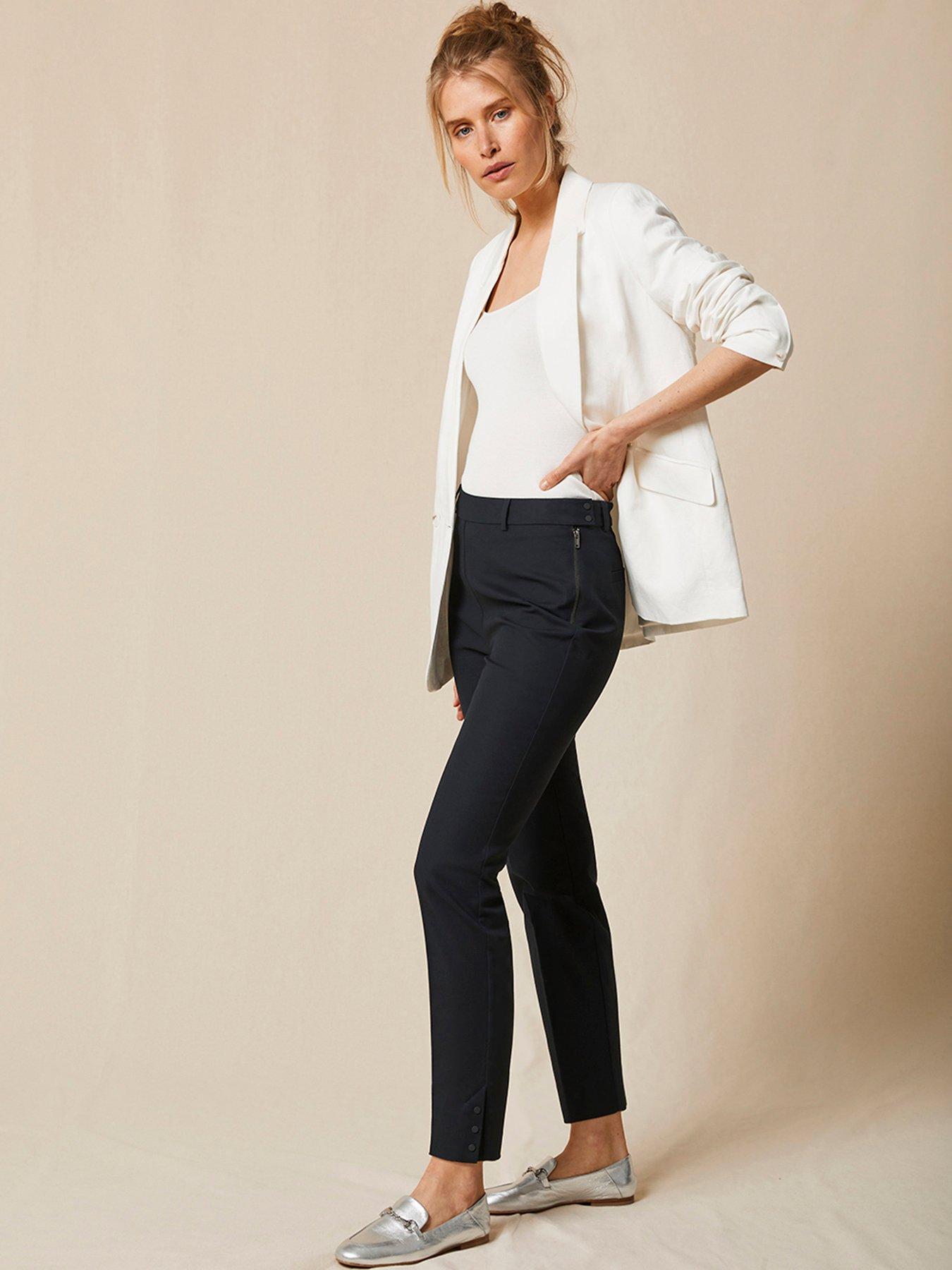 Navy sale capri trousers