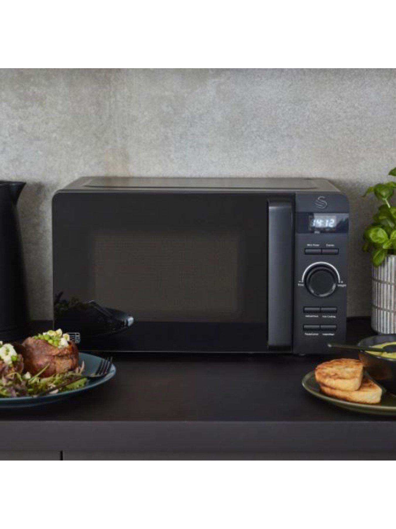 Swan Stealth 20L Digital Microwave - Black | very.co.uk