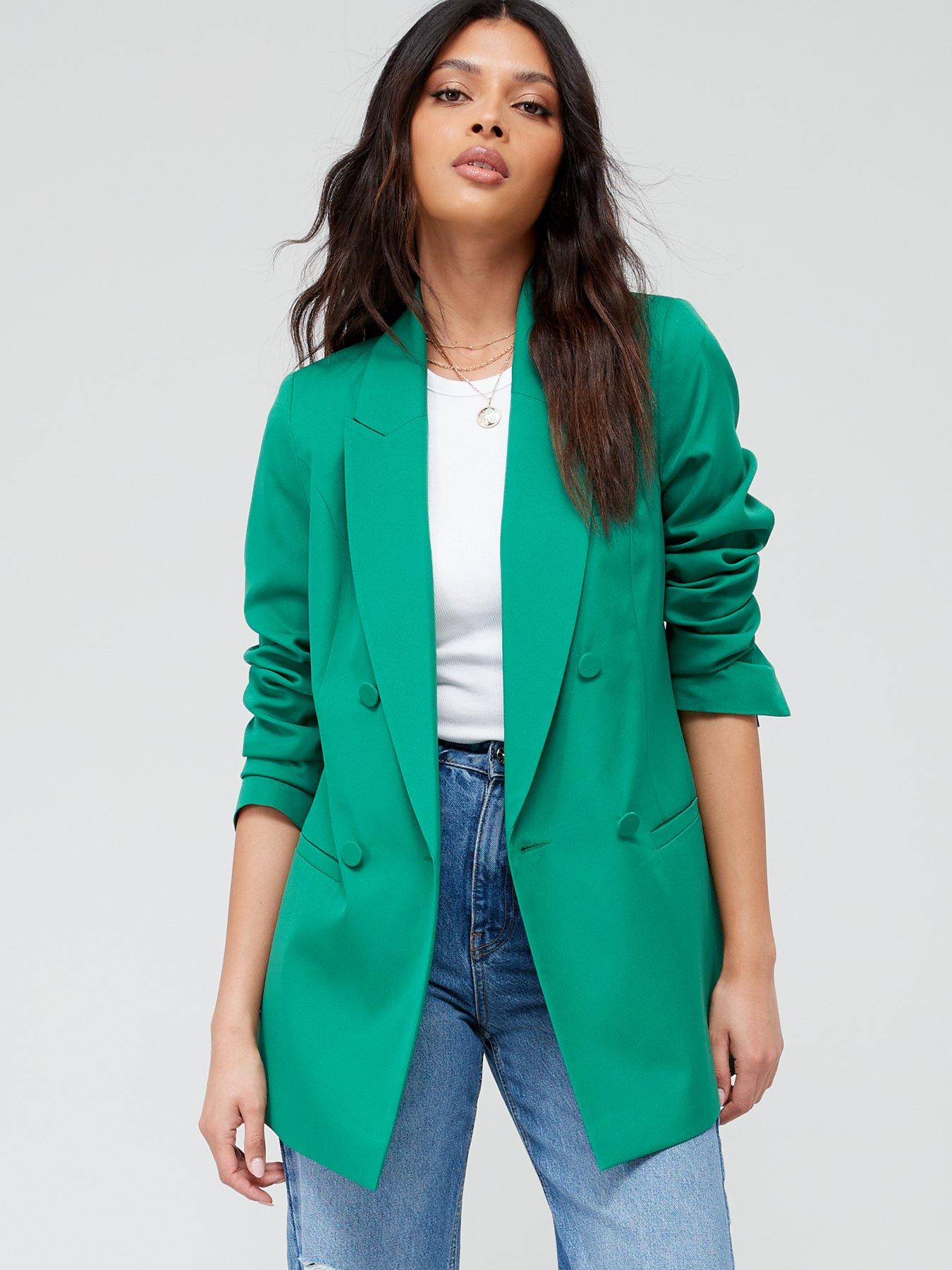 Green blazer hot sale womens uk