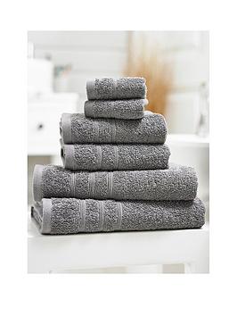 Product photograph of 6 Piece Cotton Towel Bale 450gm from very.co.uk