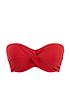  image of panache-anya-twist-bandeau-bikini-top-red