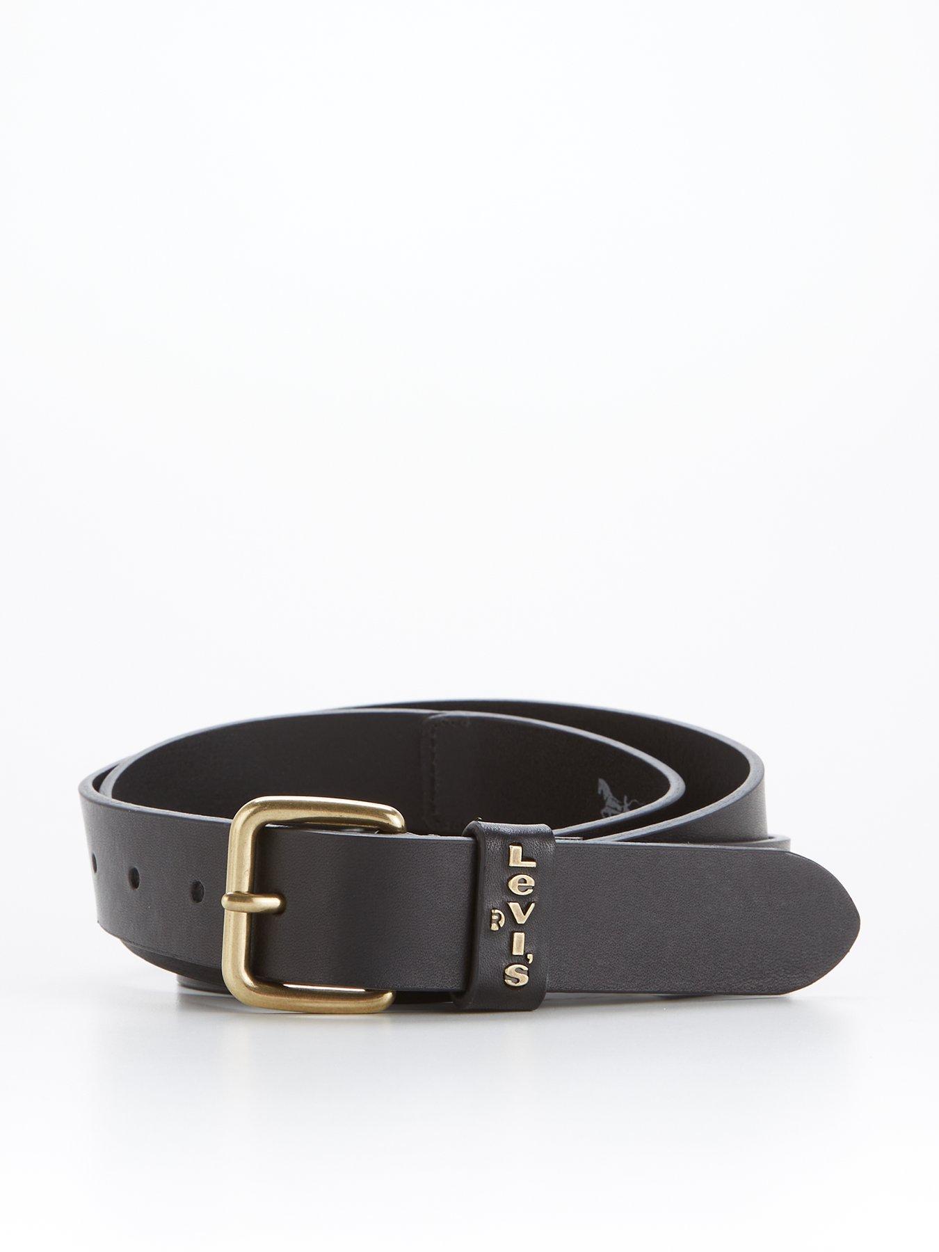 Levi s Plus Calypso Leather Belt Black