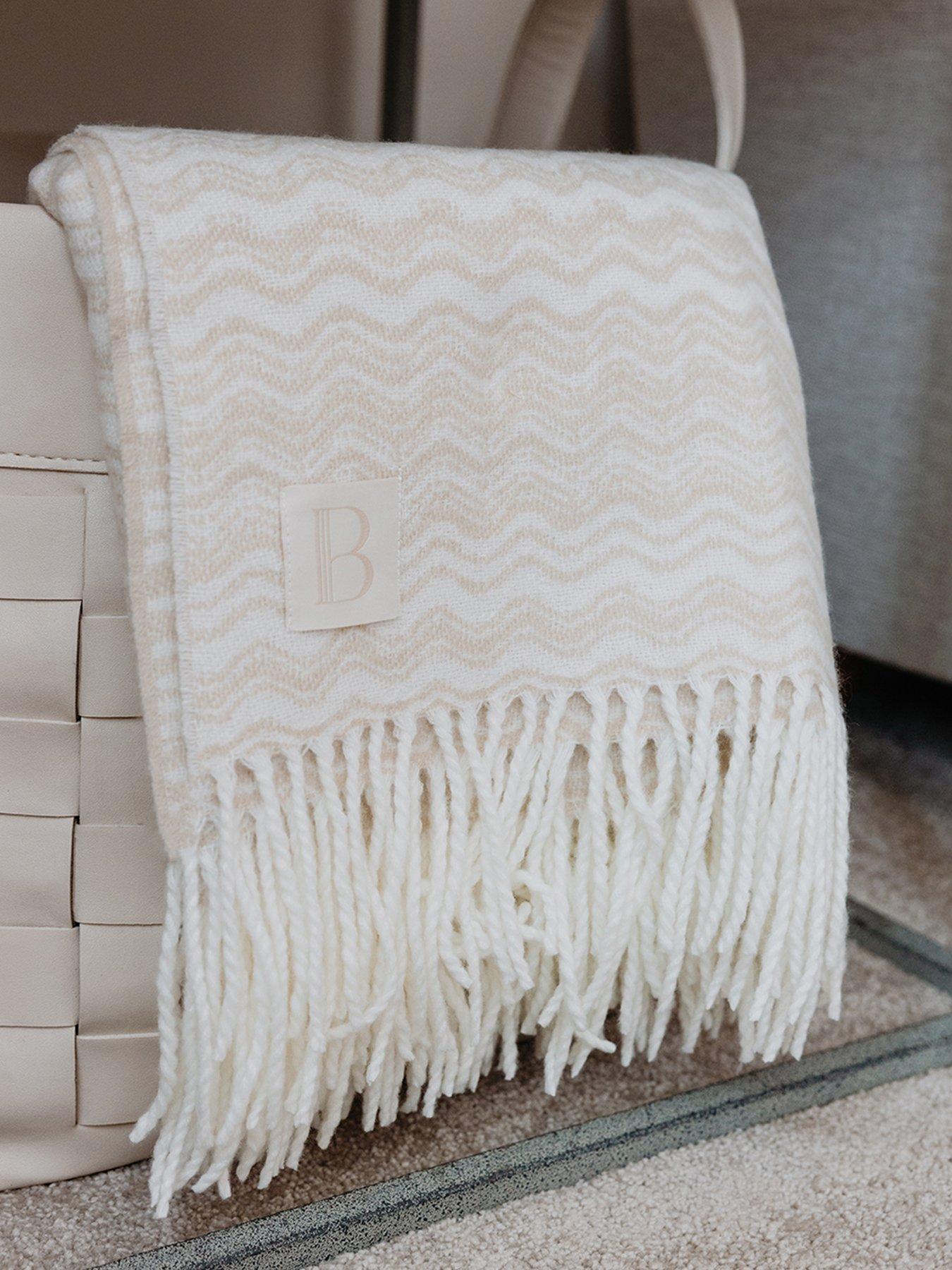 Product photograph of Chapter B Wave Jacquard Throw from very.co.uk