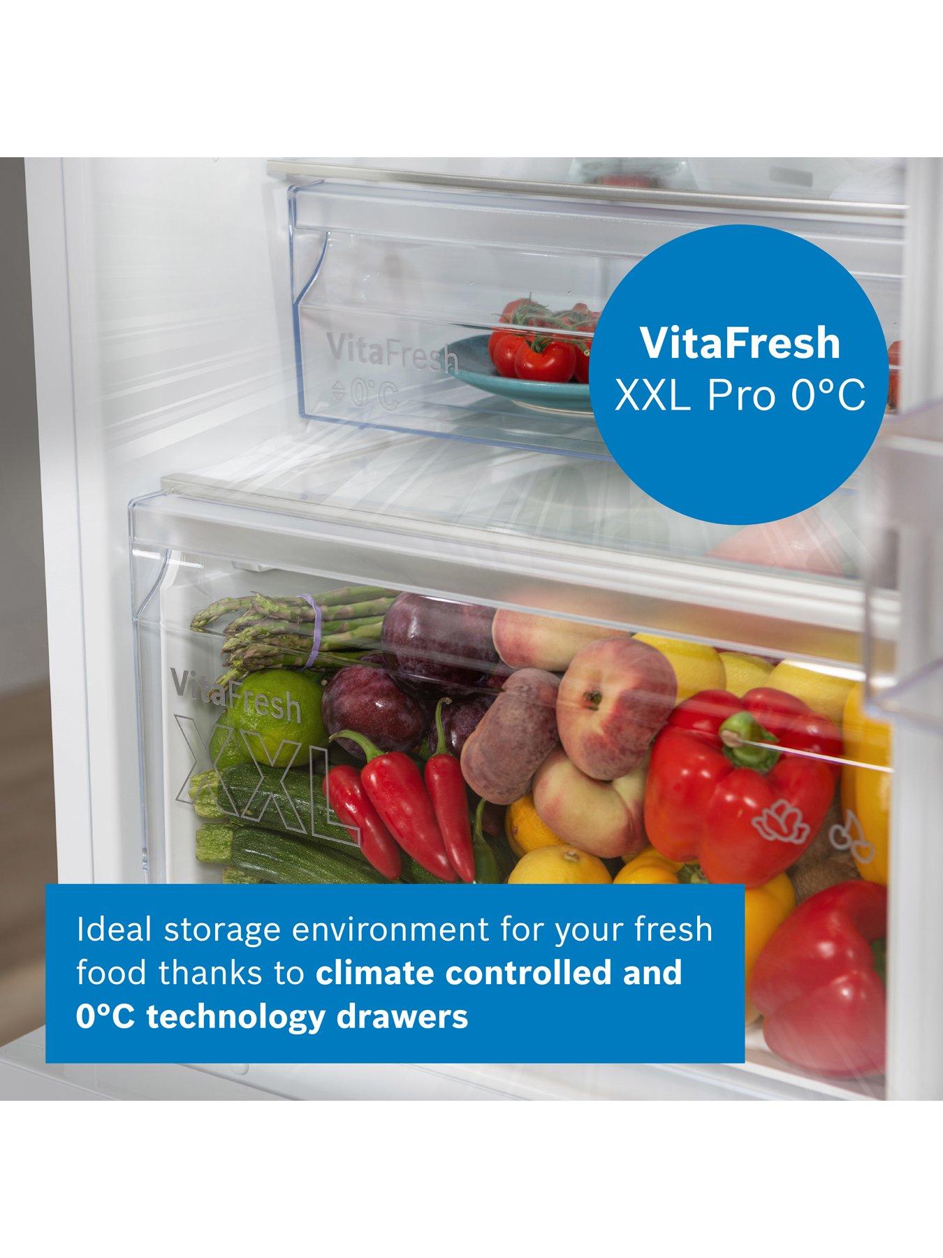 Image 4 of 8 of Bosch Series 4 KGN362WDFG 60/40, Frost Free, 60cm Wide Fridge Freezer - White