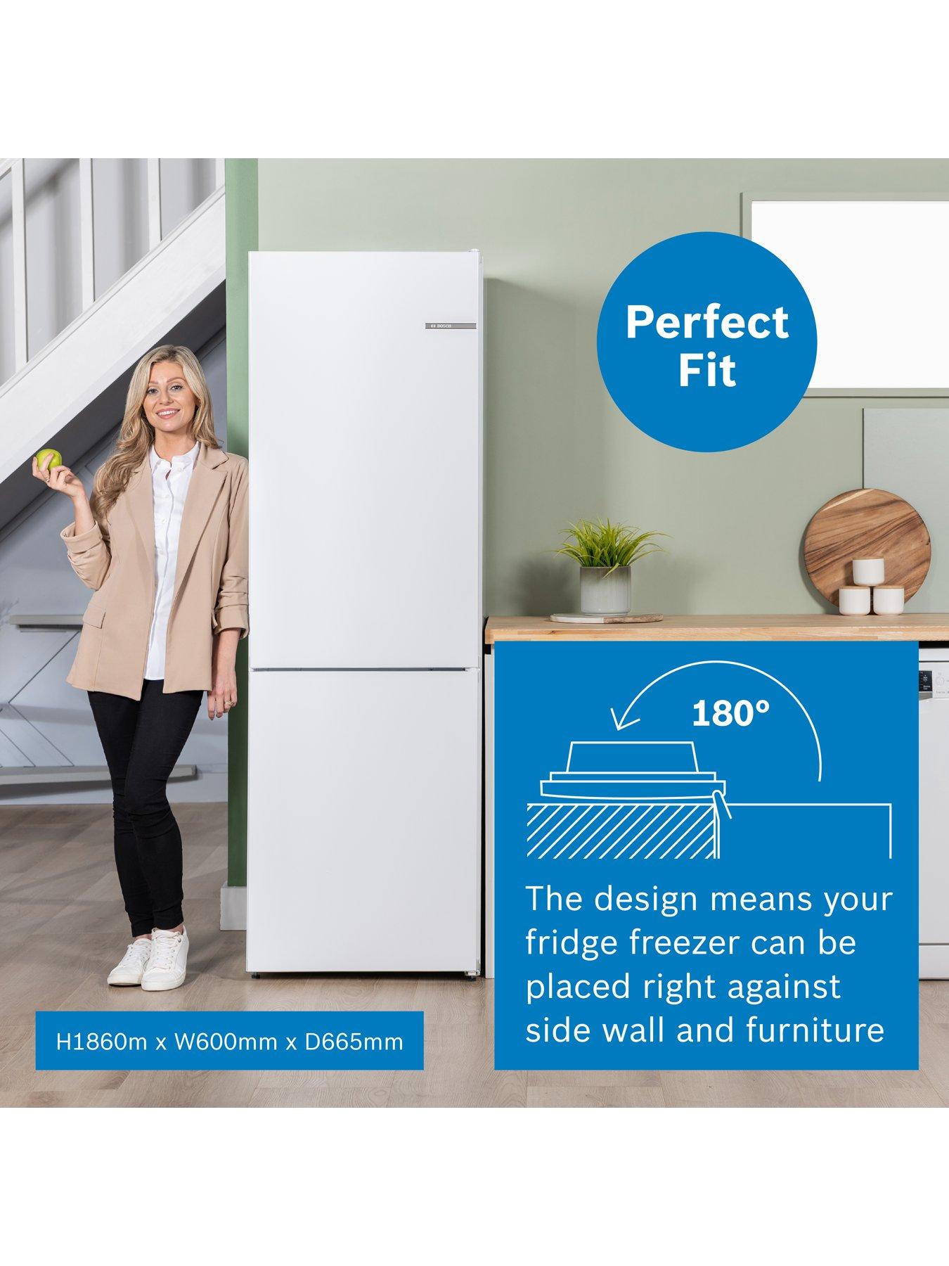 Image 6 of 8 of Bosch Series 4 KGN362WDFG 60/40, Frost Free, 60cm Wide Fridge Freezer - White