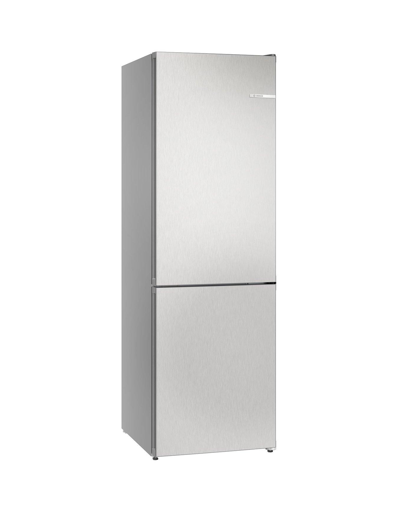 Bosch Series 4 KGN362LDFG 60/40, Frost-Free, 60cm Wide Fridge Freezer - Stainless Steel