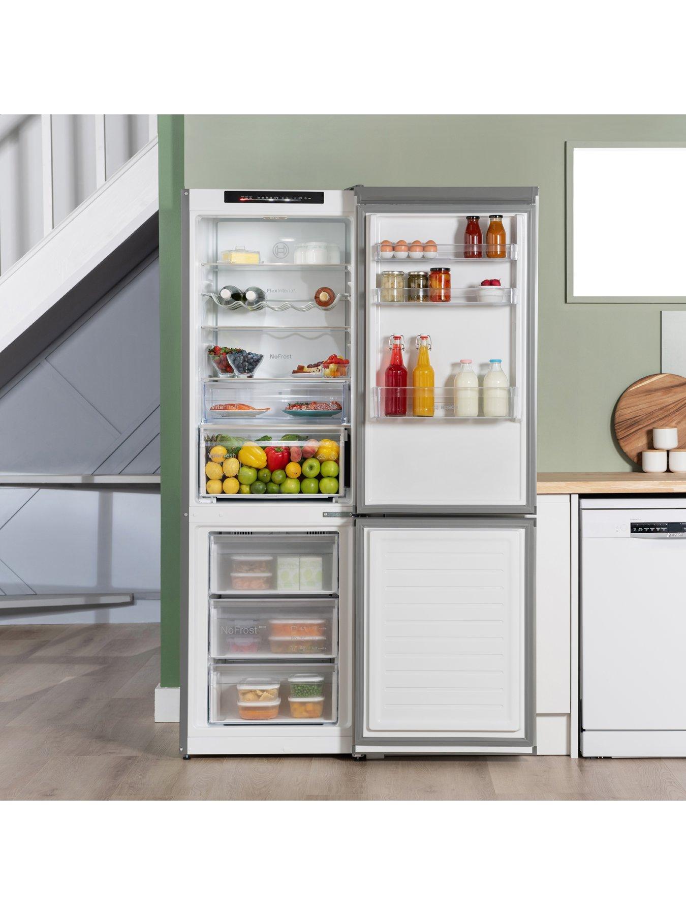 Image 2 of 8 of Bosch Series 4 KGN362LDFG 60/40, Frost-Free, 60cm Wide Fridge Freezer - Stainless Steel
