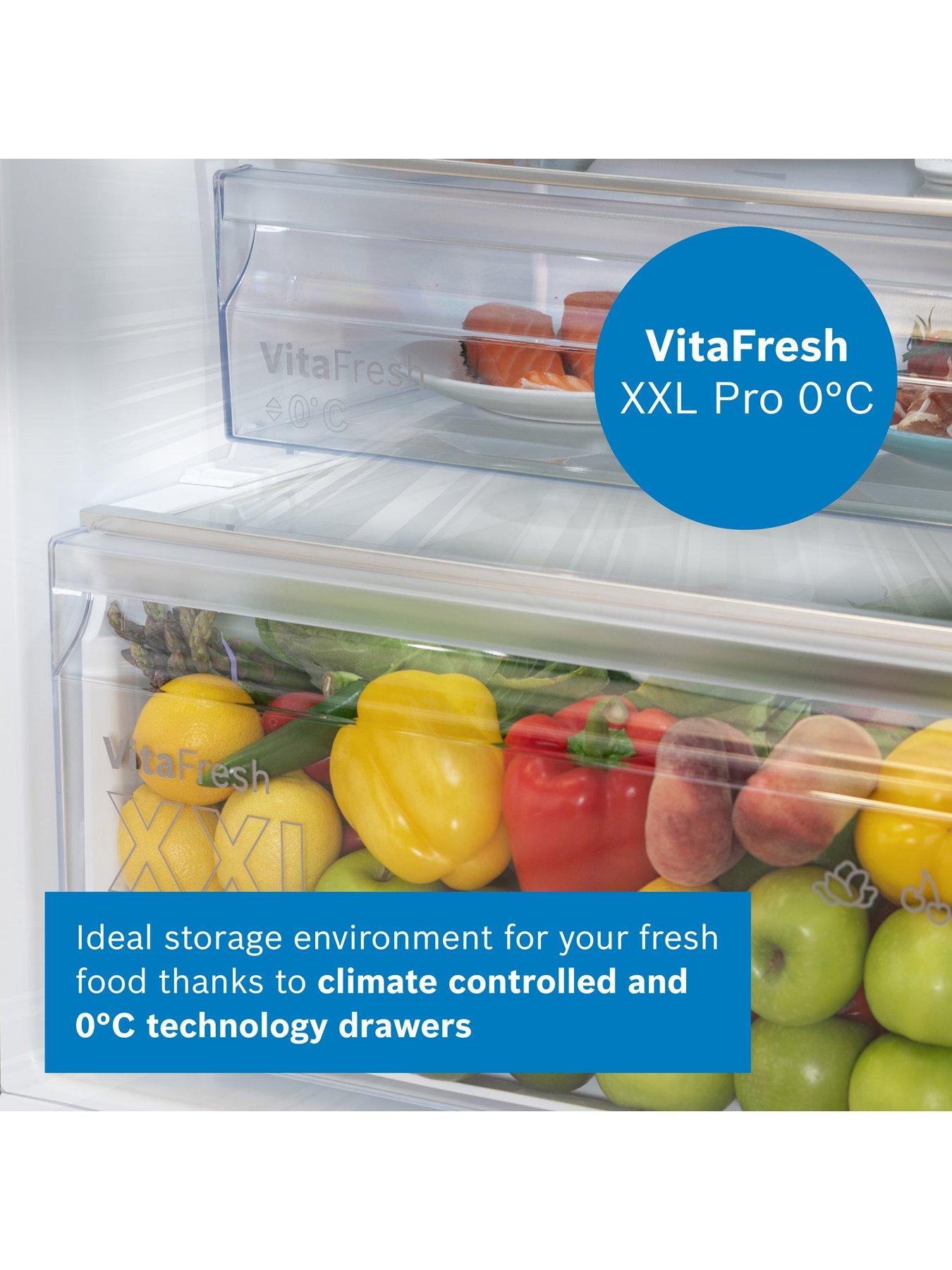 Image 4 of 8 of Bosch Series 4 KGN362LDFG 60/40, Frost-Free, 60cm Wide Fridge Freezer - Stainless Steel