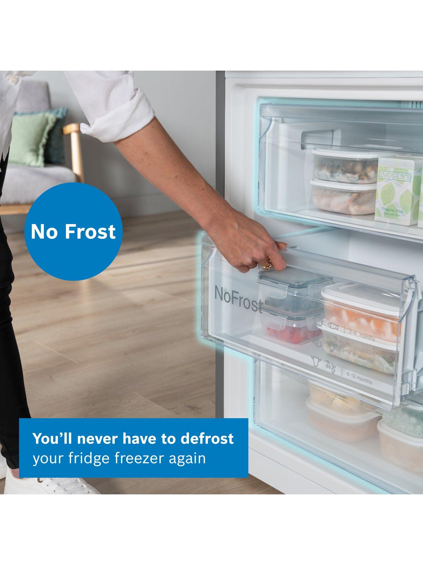 Image 5 of 8 of Bosch Series 4 KGN362LDFG 60/40, Frost-Free, 60cm Wide Fridge Freezer - Stainless Steel