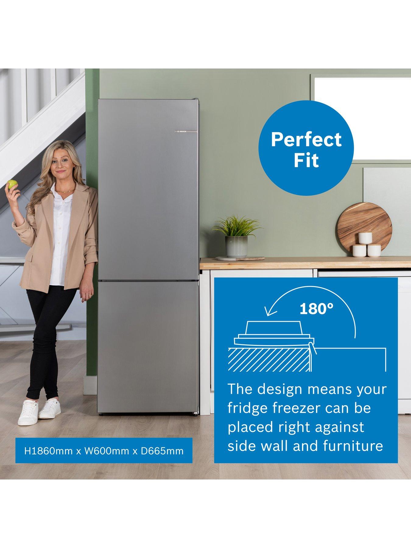 Image 6 of 8 of Bosch Series 4 KGN362LDFG 60/40, Frost-Free, 60cm Wide Fridge Freezer - Stainless Steel