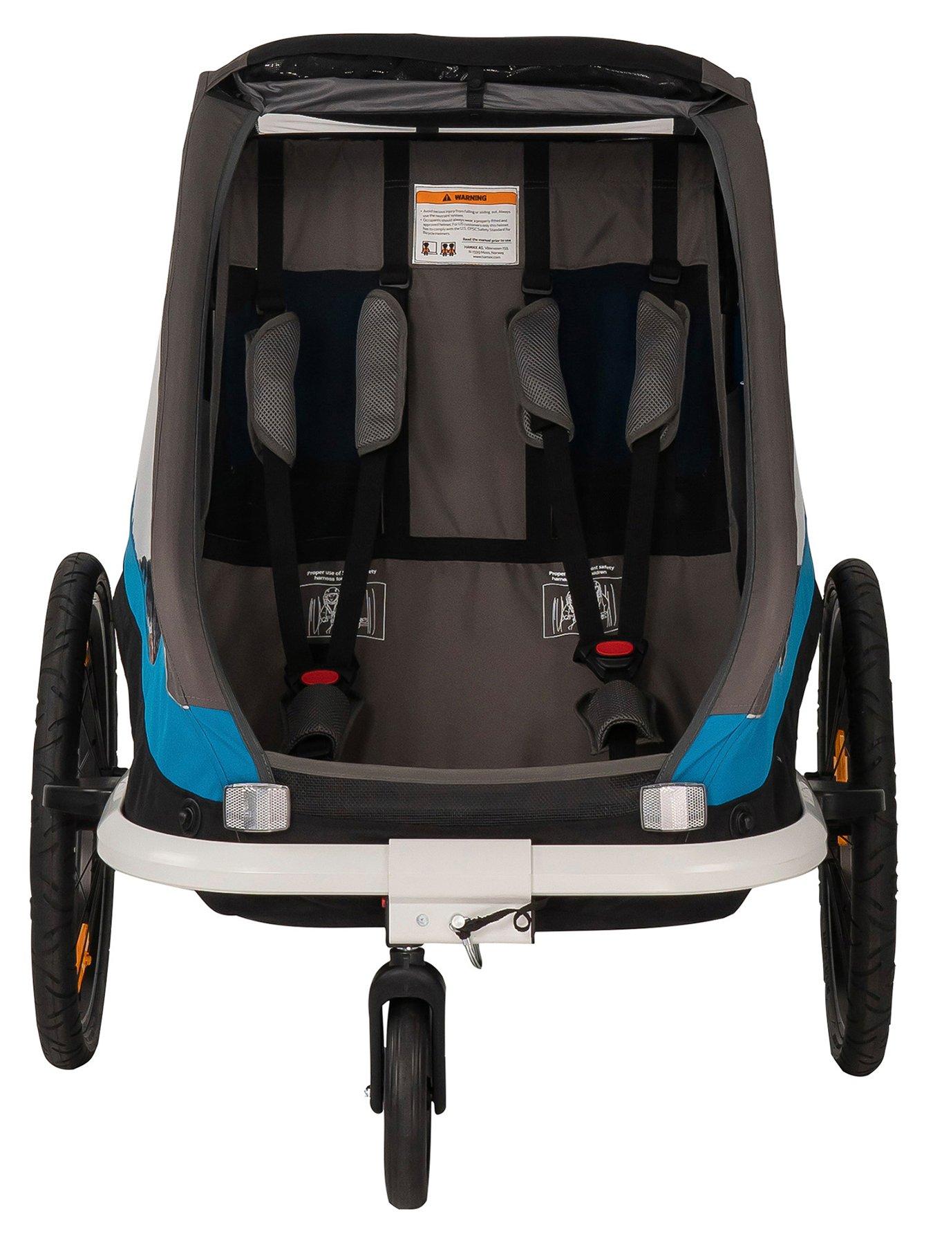 Image 3 of 4 of Hamax Traveller Child Bike Trailer Petrol Blue/Grey