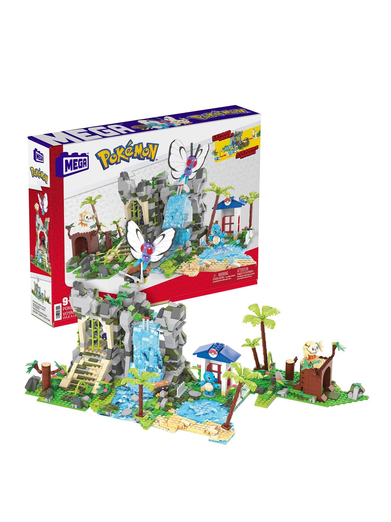 MEGA Pokemon Building Toy Kit Charmander Set with 3 Action Figures (300  Pieces) for Kids 