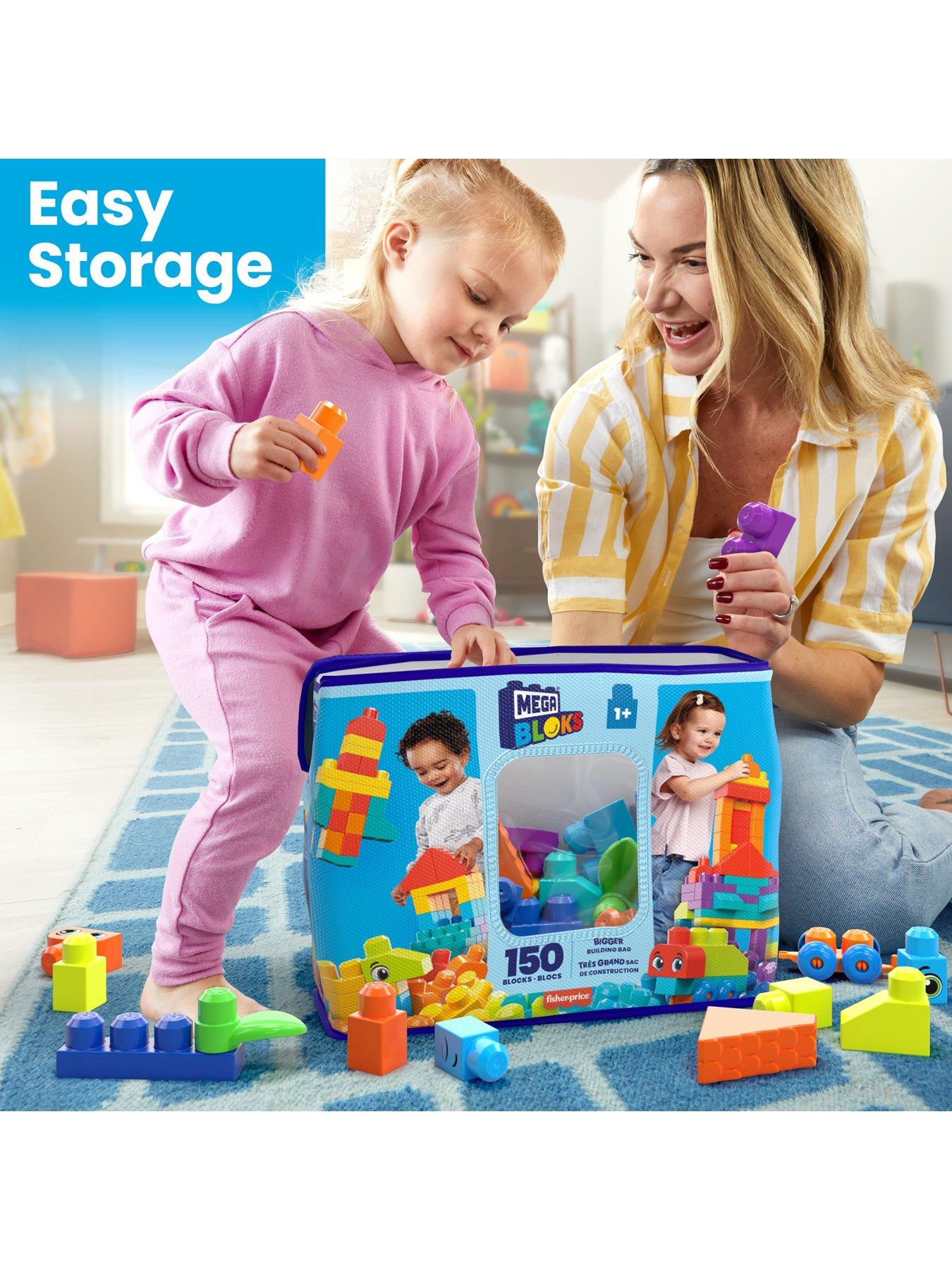Image 4 of 7 of MEGA First Builders Bigger Building Bag&nbsp;with 150 big building blocks