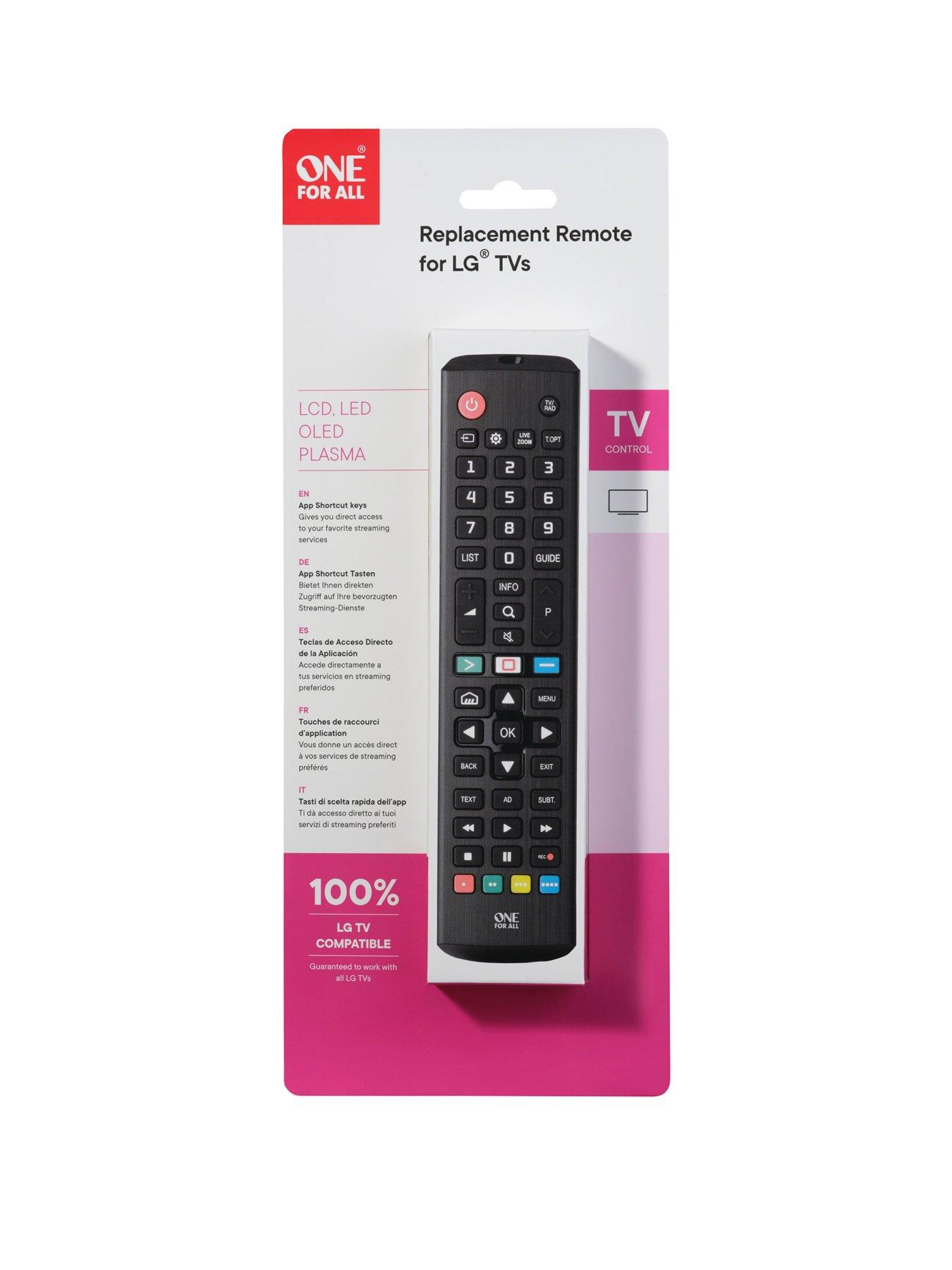 Lg television remote clearance control