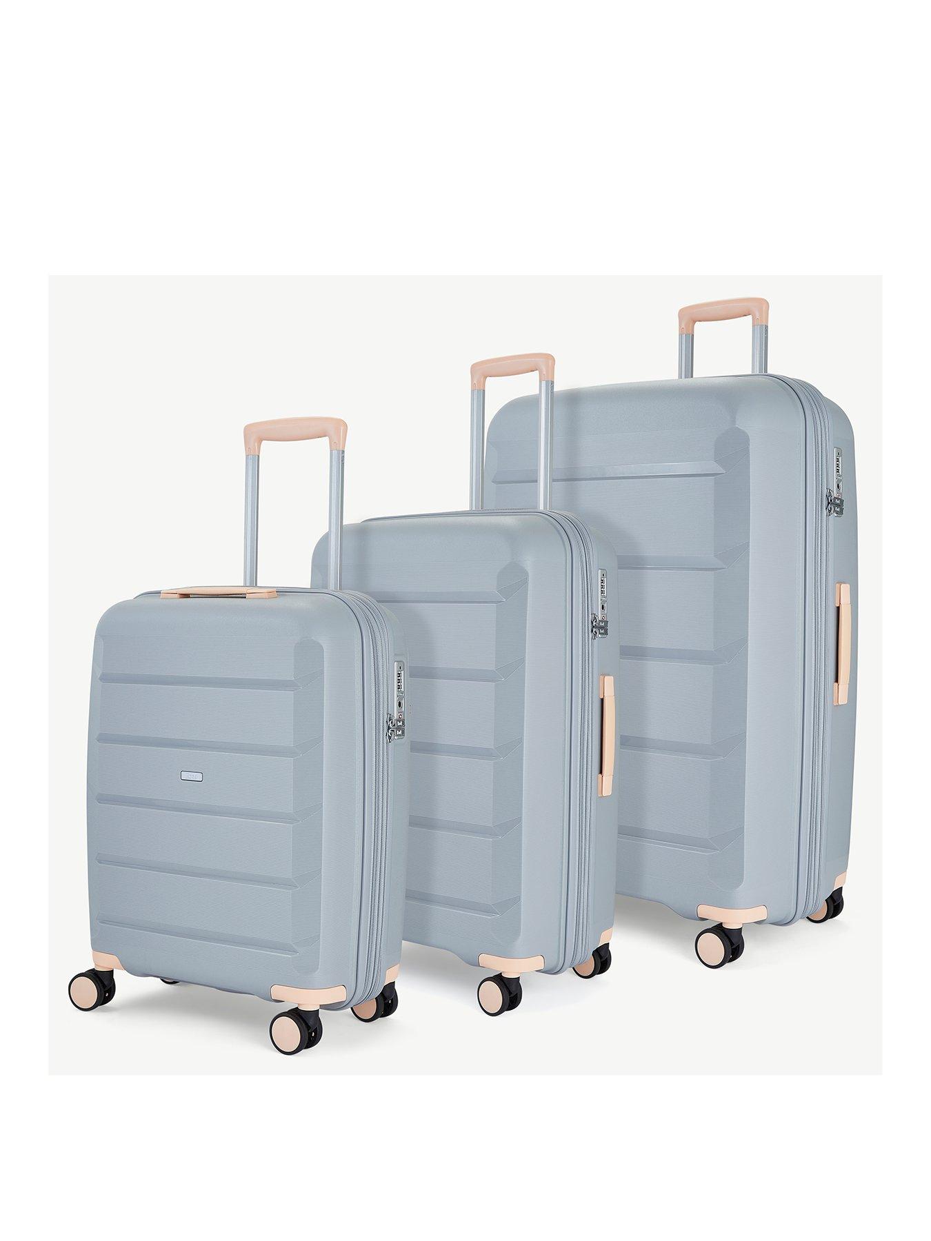 undefined Tulum 3 Piece Set Hardshell 8 Wheel Spinner - Grey