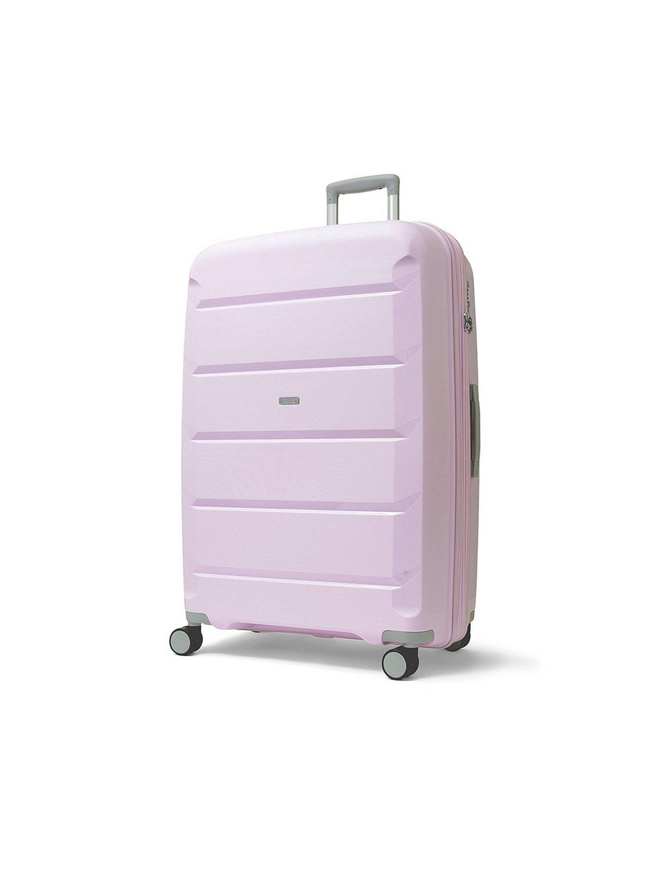 Image 2 of 6 of Rock Luggage Tulum 3 Piece Set Hardshell 8 Wheel Spinner - Lilac