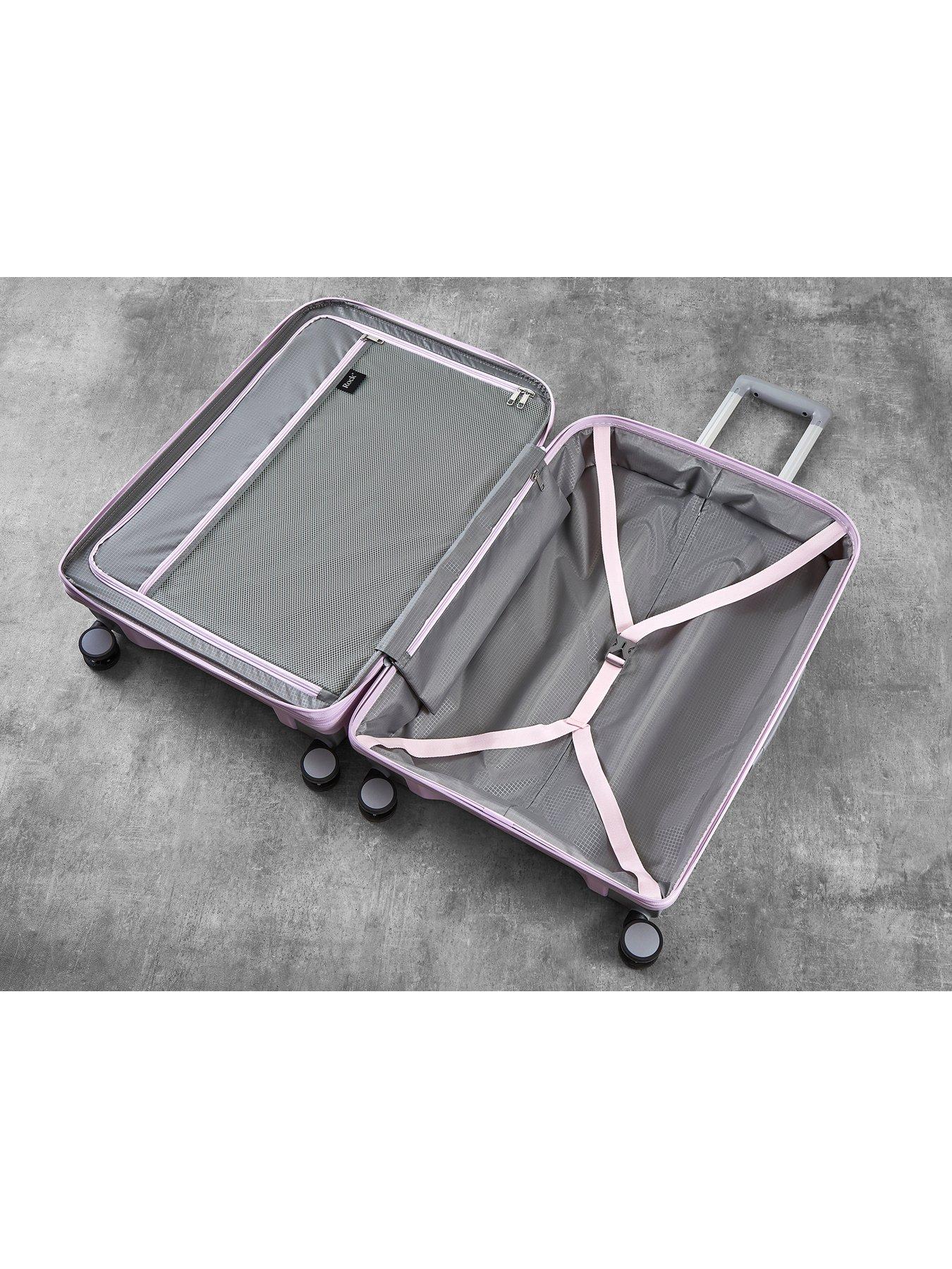 Image 3 of 6 of Rock Luggage Tulum 3 Piece Set Hardshell 8 Wheel Spinner - Lilac
