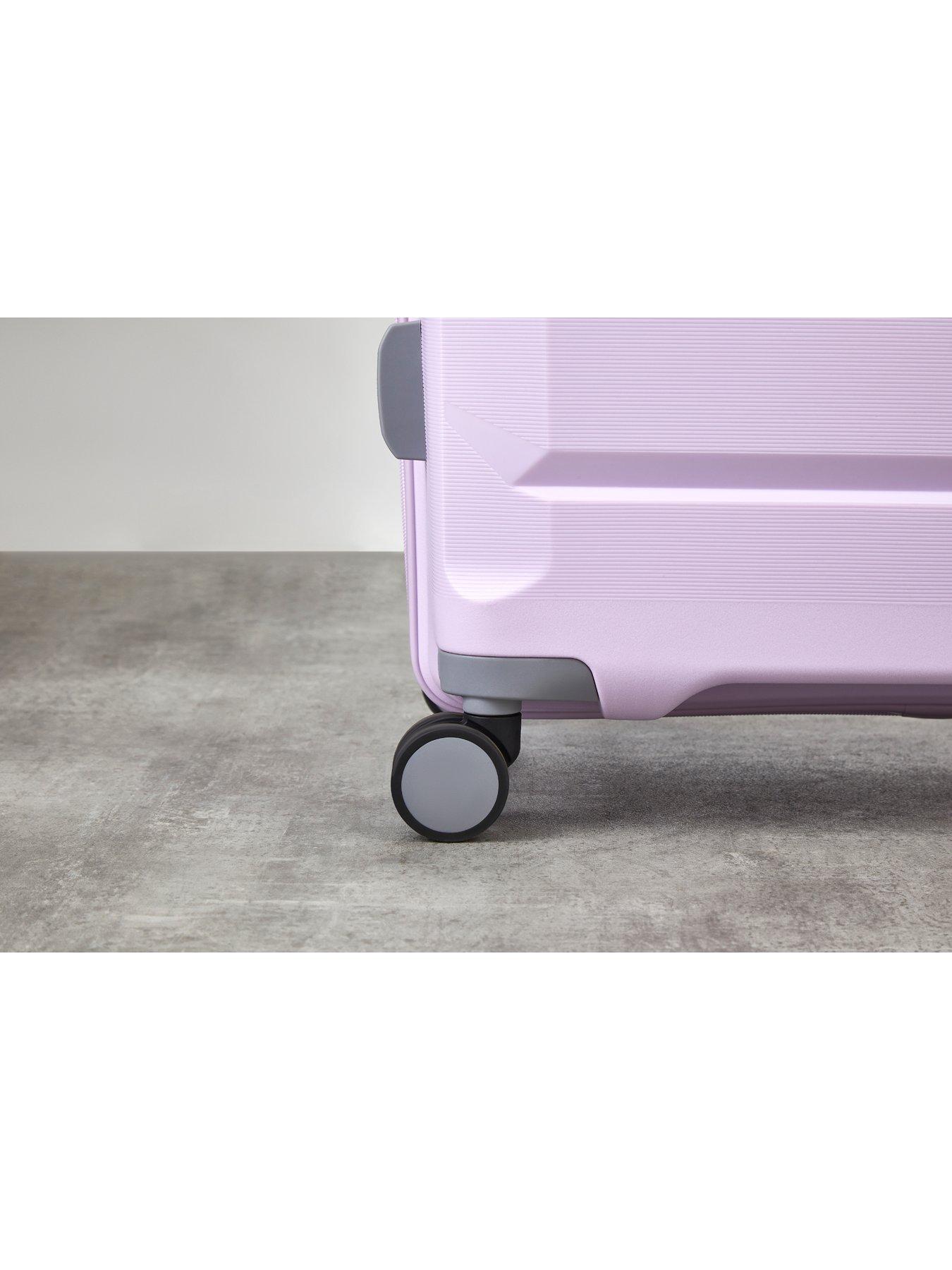 Image 4 of 6 of Rock Luggage Tulum 3 Piece Set Hardshell 8 Wheel Spinner - Lilac