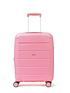  image of rock-luggage-tulum-8-wheel-hardshell-cabin-suitcase-bubblegum-pink