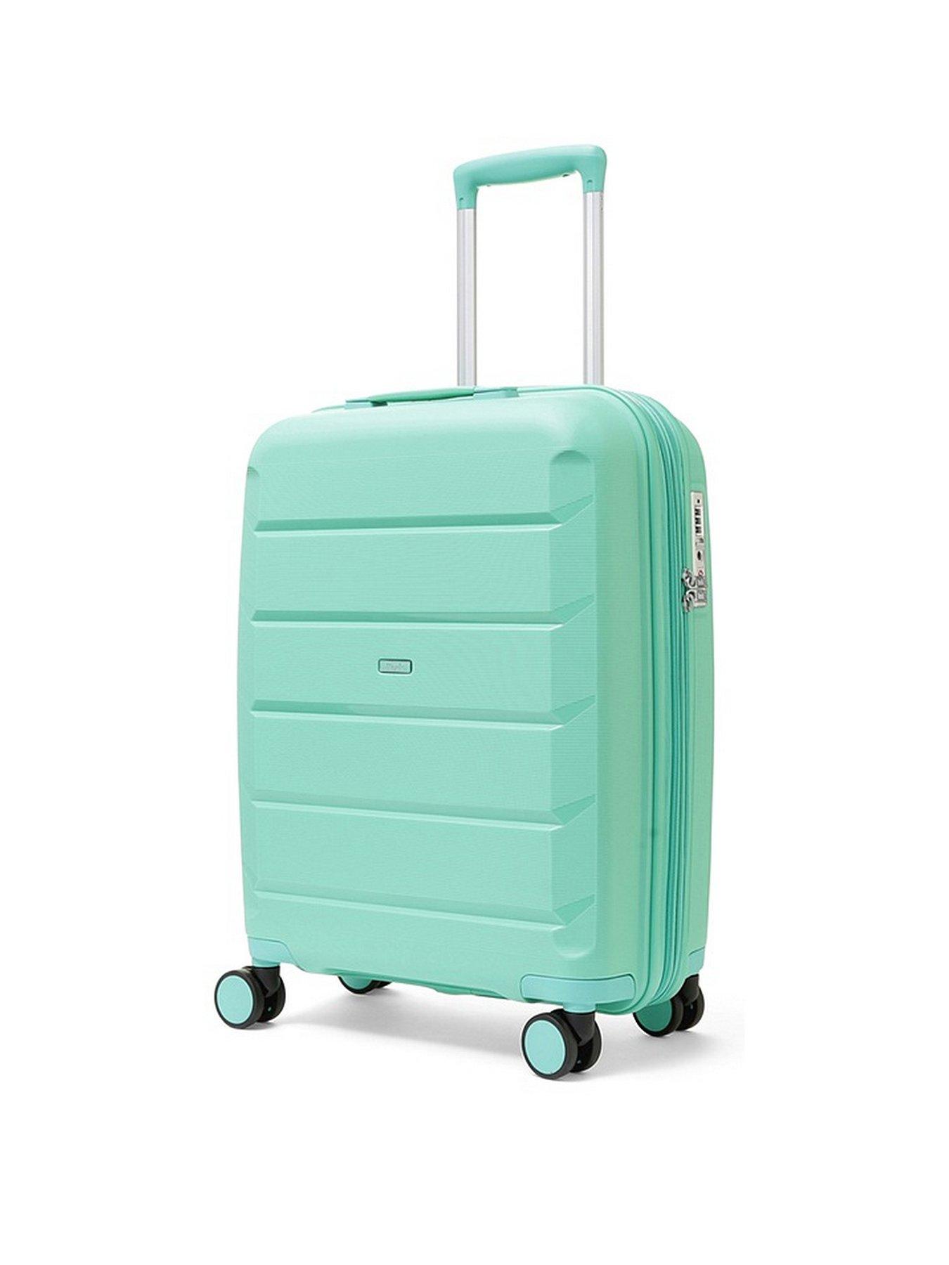 Rock Luggage Tulum 8 Wheel Hardshell Cabin Suitcase Turquoise Very