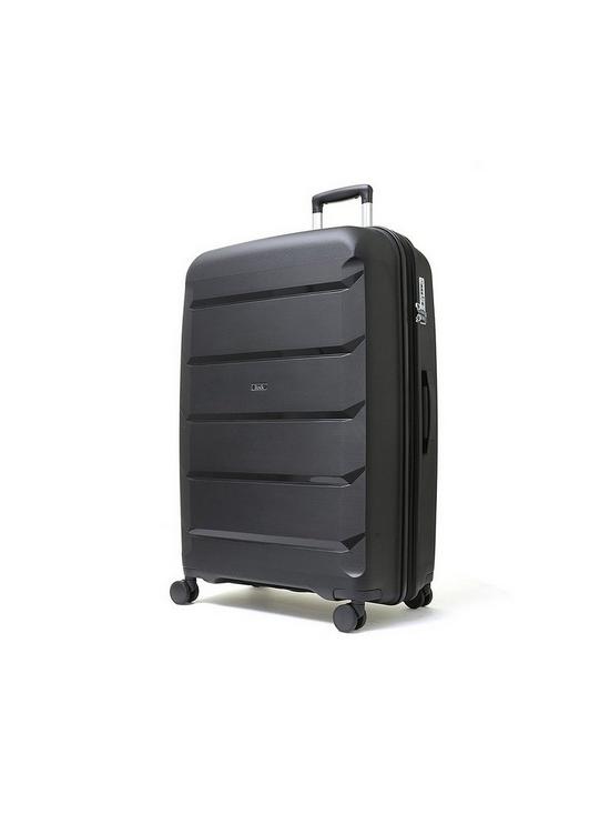 stillFront image of rock-luggage-tulum-3-piece-set-hardshell-8-wheel-spinner-black