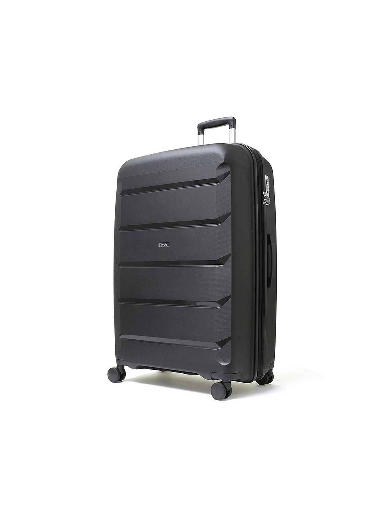 Image 2 of 6 of Rock Luggage Tulum 3 Piece Set Hardshell 8 Wheel Spinner - Black