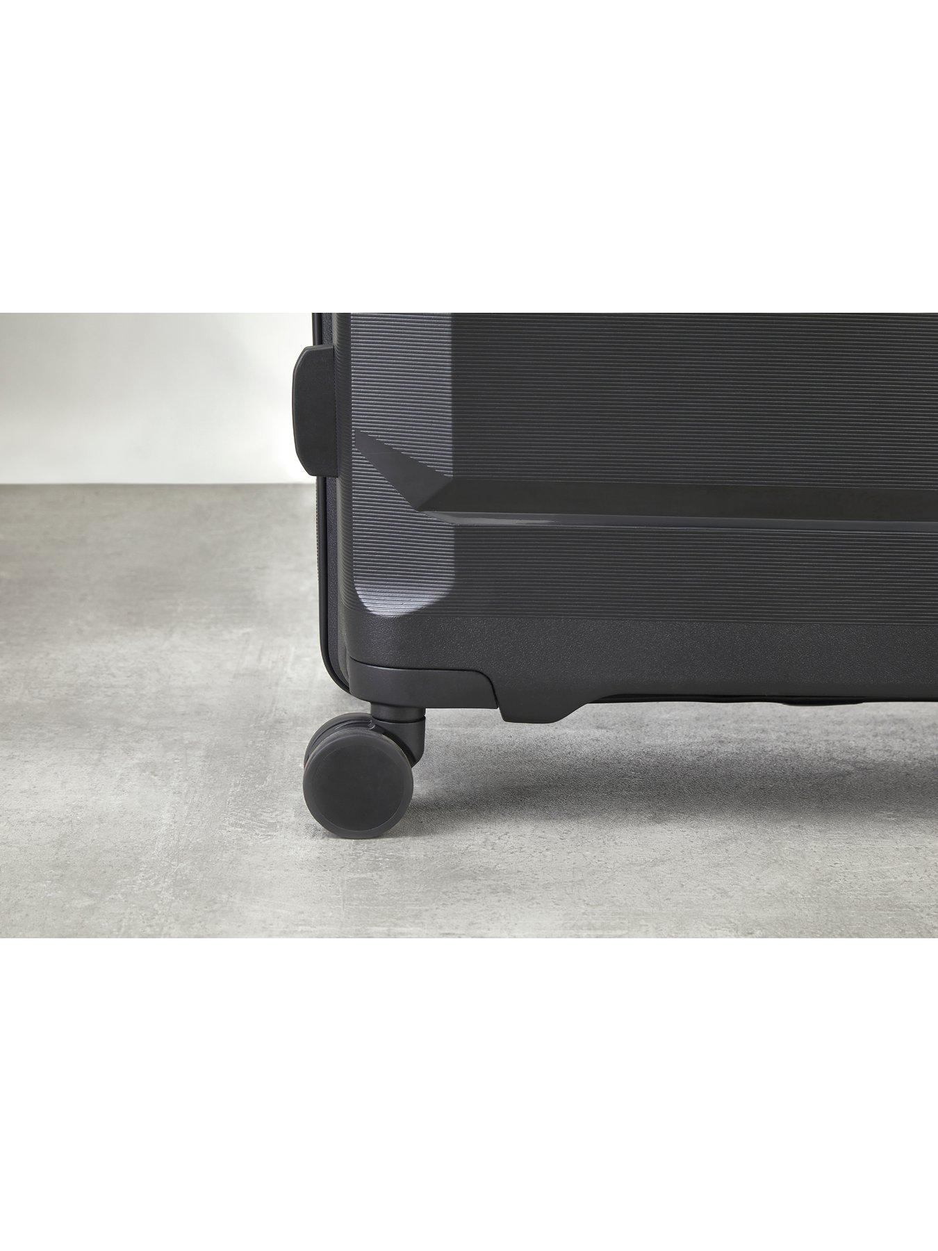 Image 3 of 6 of Rock Luggage Tulum 3 Piece Set Hardshell 8 Wheel Spinner - Black