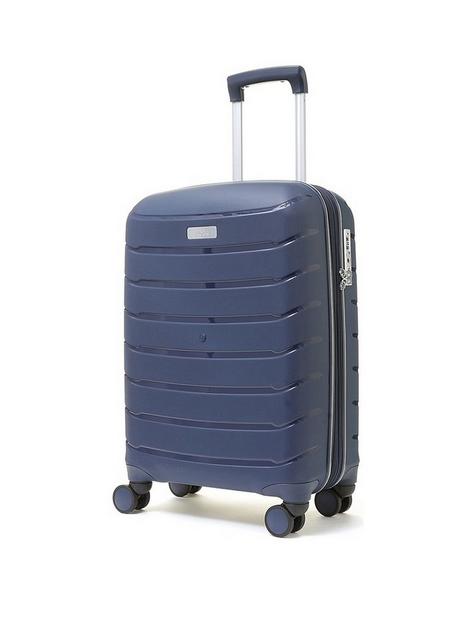 rock-luggage-prime-8-wheel-hardshell-cabin-suitcase-navy