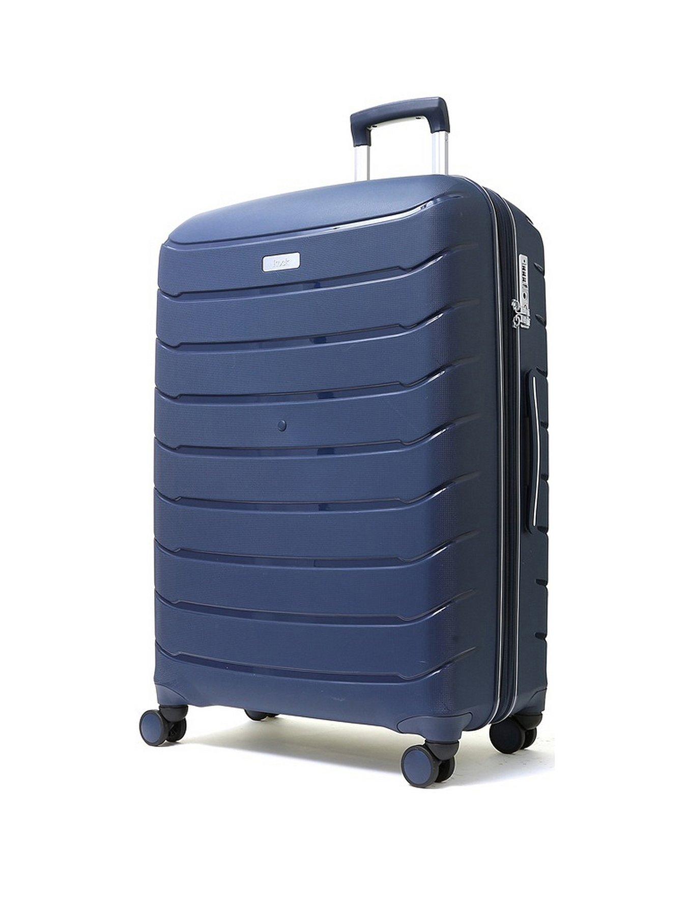 Rock Luggage Prime 8 Wheel Hardshell Large Suitcase Navy Very