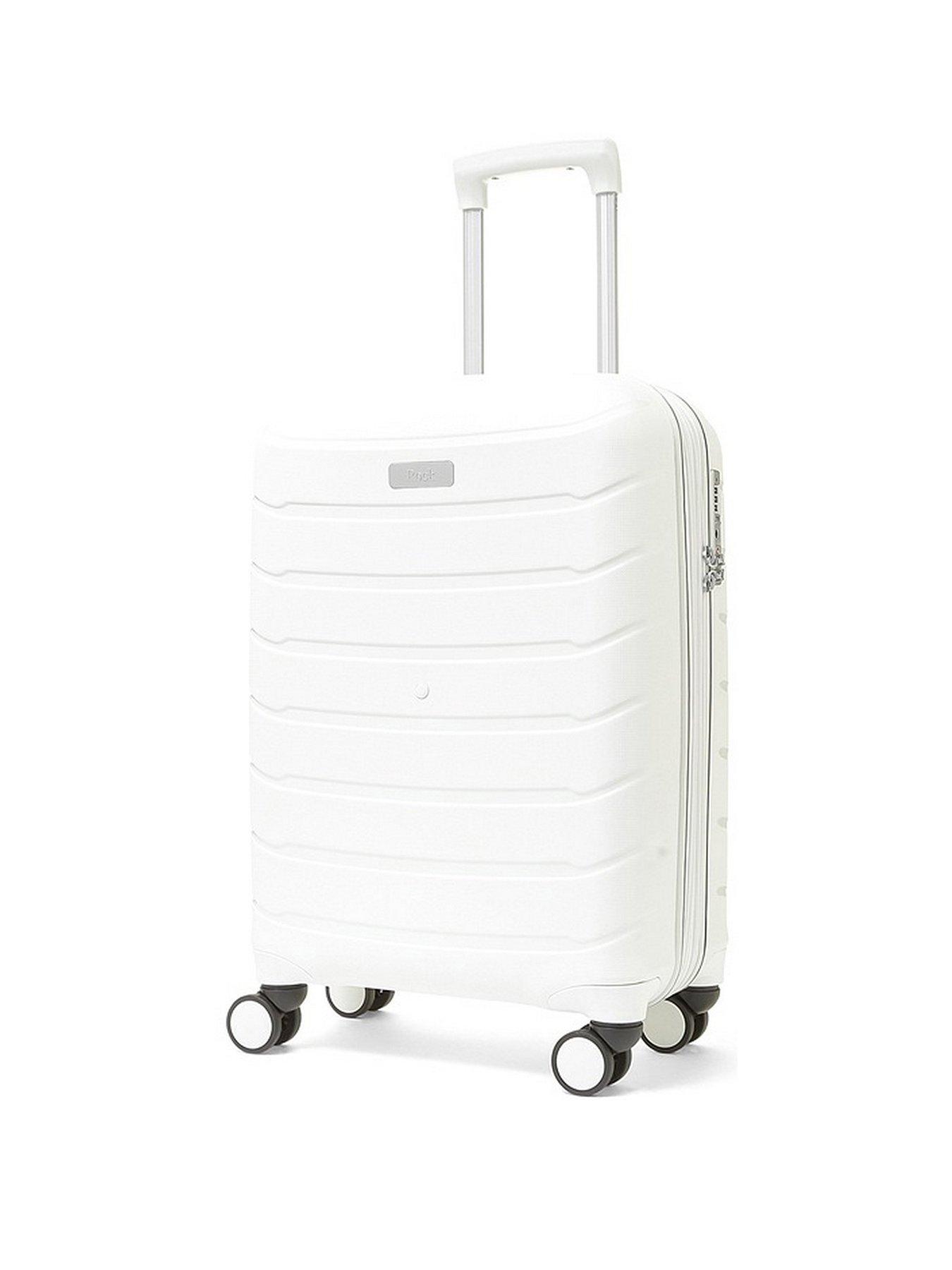 Rock Luggage Prime 8 Wheel Hardshell Cabin Suitcase White very