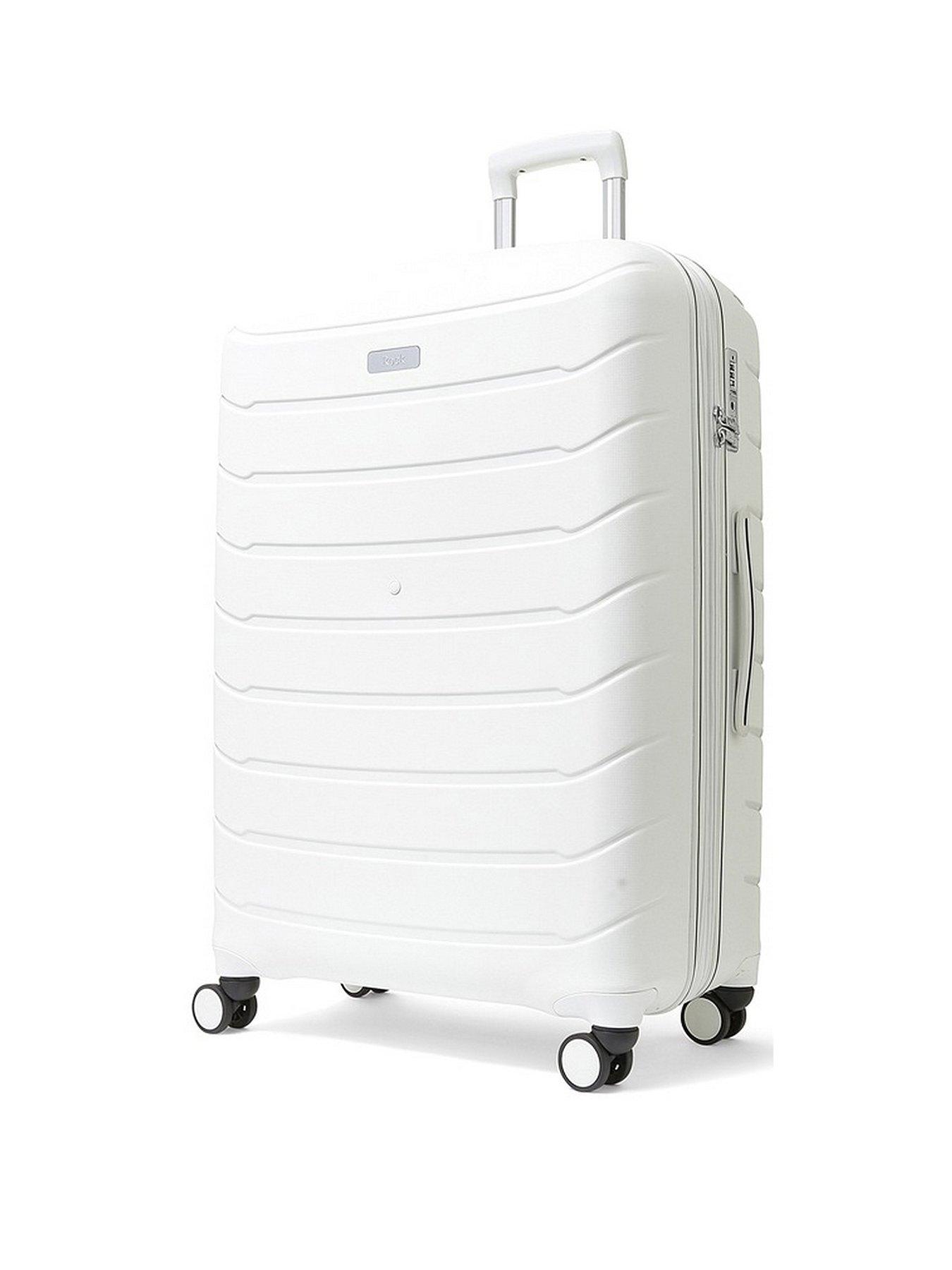 Large white suitcase new arrivals