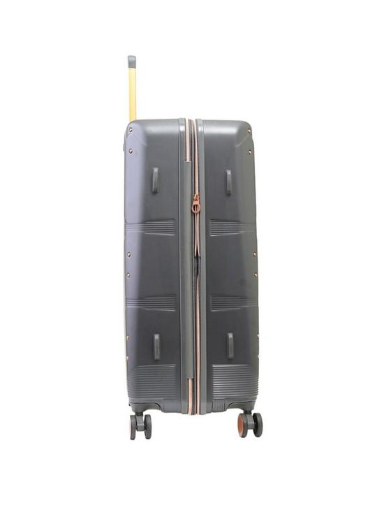 stillFront image of rock-luggage-mayfair-8-wheel-hardshell-large-suitcase-charcoal