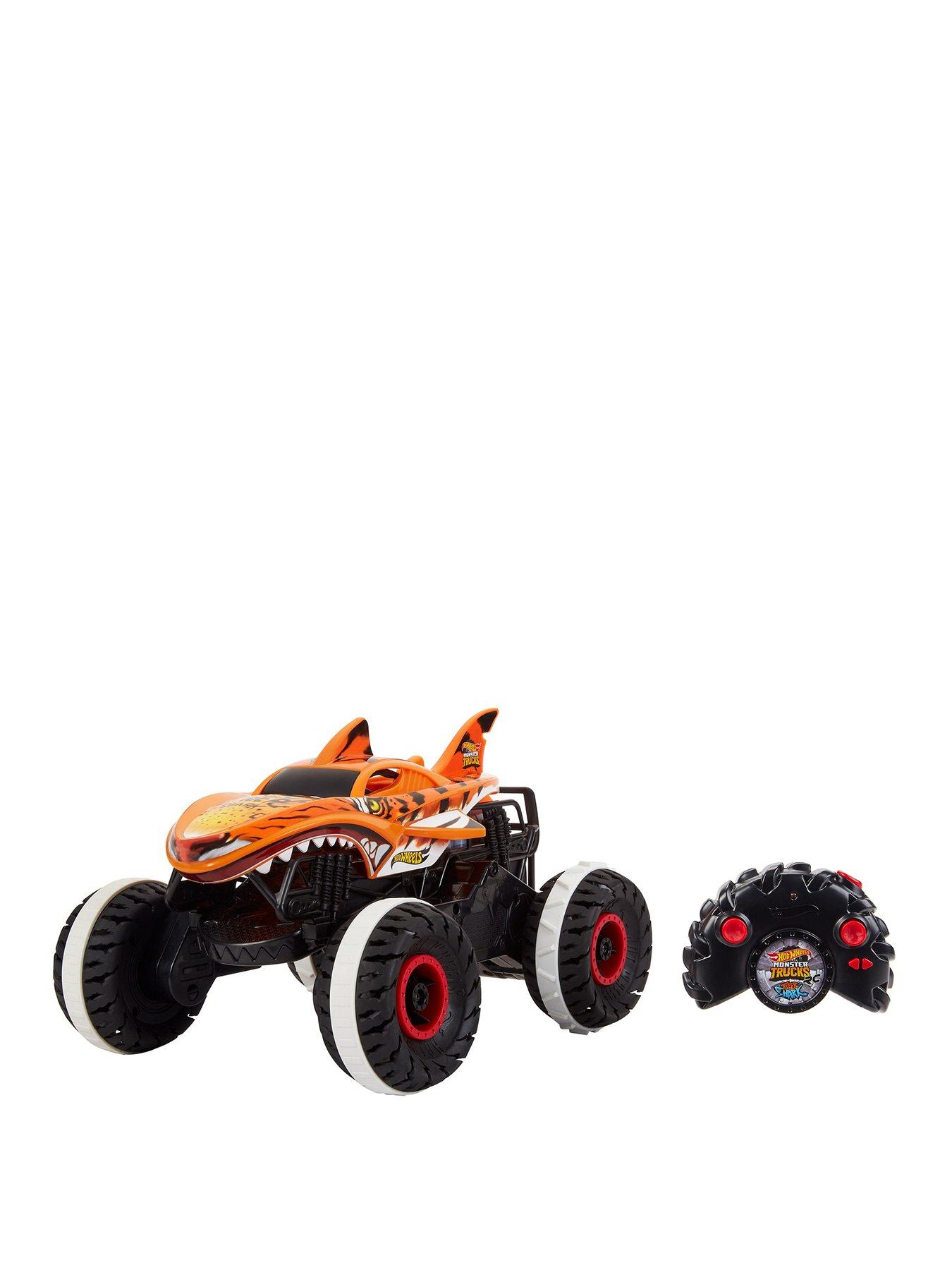 Hot Wheels Monster Trucks Remote Control Unstoppable Tiger Shark very