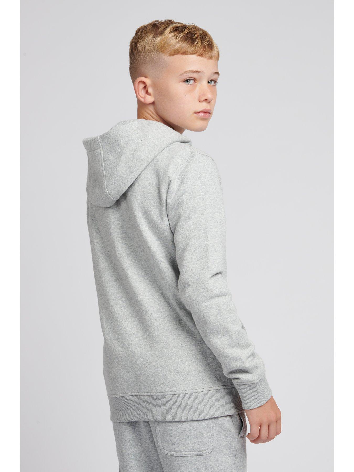 Men's Vintage Washed Hoodie in College Grey Marl