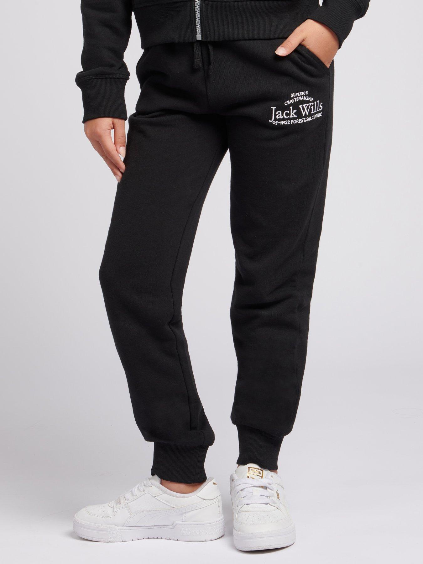 jack-wills-girls-script-slim-jogger-black