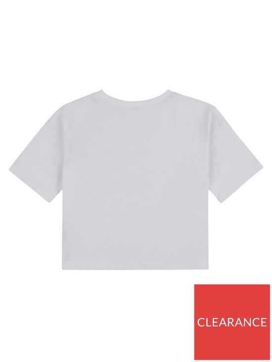 back image of elle-girls-boxy-crop-short-sleeve-t-shirt-white