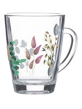 Product photograph of Price Kensington Meadow Set Of 2 Glass Mugs from very.co.uk