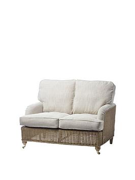 Product photograph of Desser Seville Light Oak 2-seater Conservatory Sofa from very.co.uk