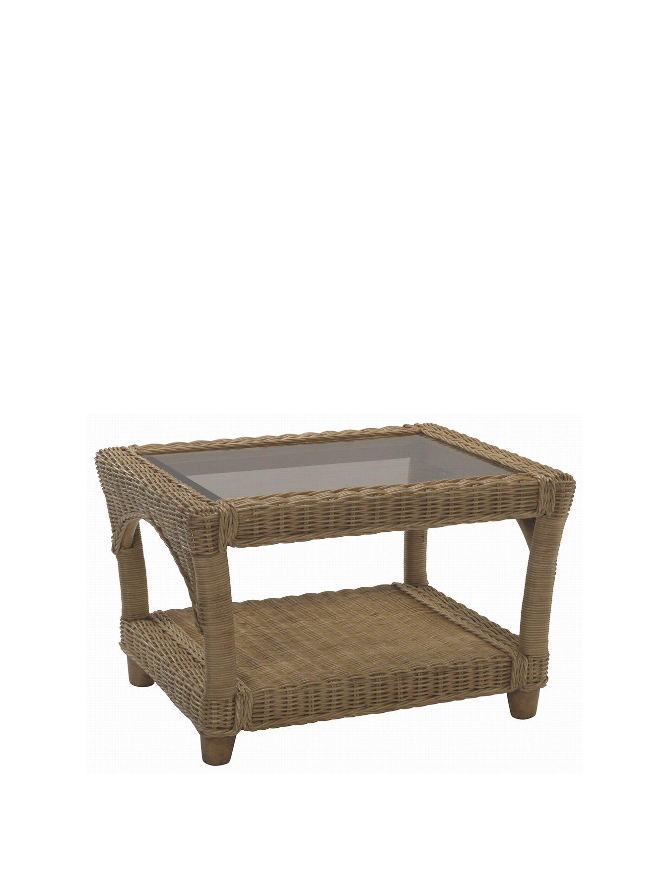 Product photograph of Desser Seville Light Oak Coffee Conservatory Table from very.co.uk