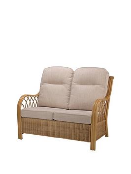 Product photograph of Desser Viola Light Oak Conservatory Sofa from very.co.uk
