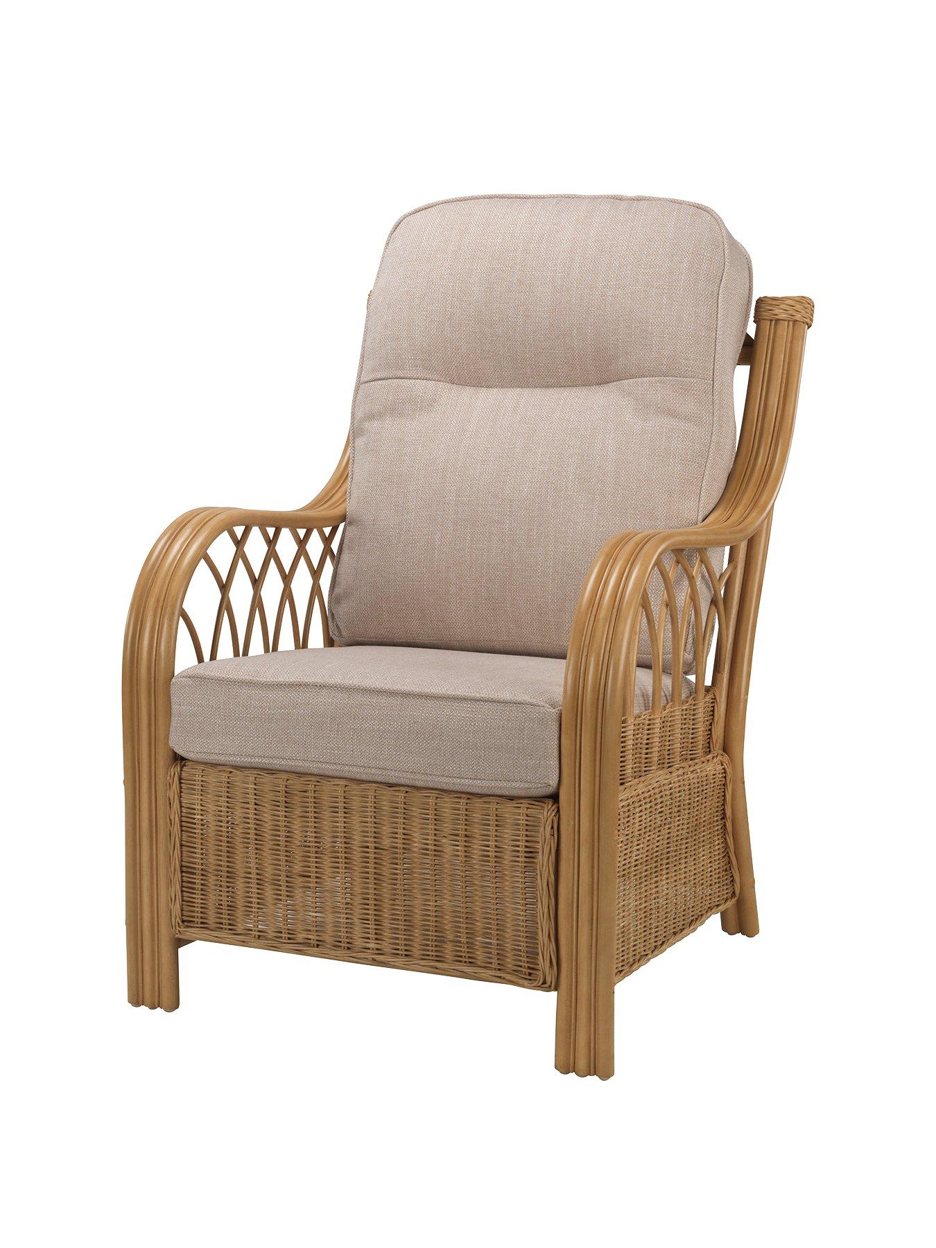 Product photograph of Desser Viola Light Oak Conservatory Chair from very.co.uk