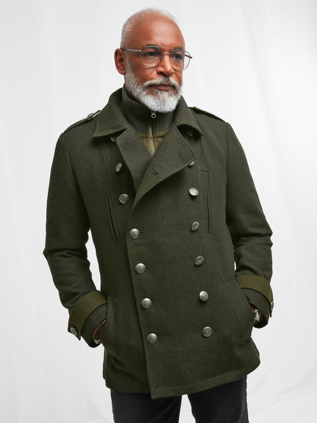 Joe Browns Mixing It Up Military Coat - Green | very.co.uk
