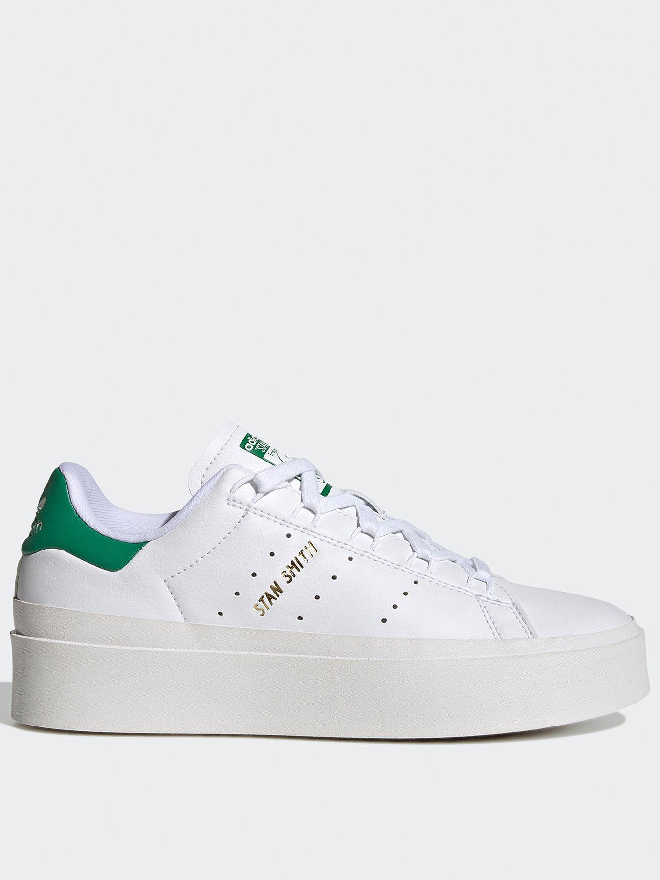 Boer negatief Psychiatrie adidas Originals Stan Smith Bonega Shoes - White/Green | very.co.uk