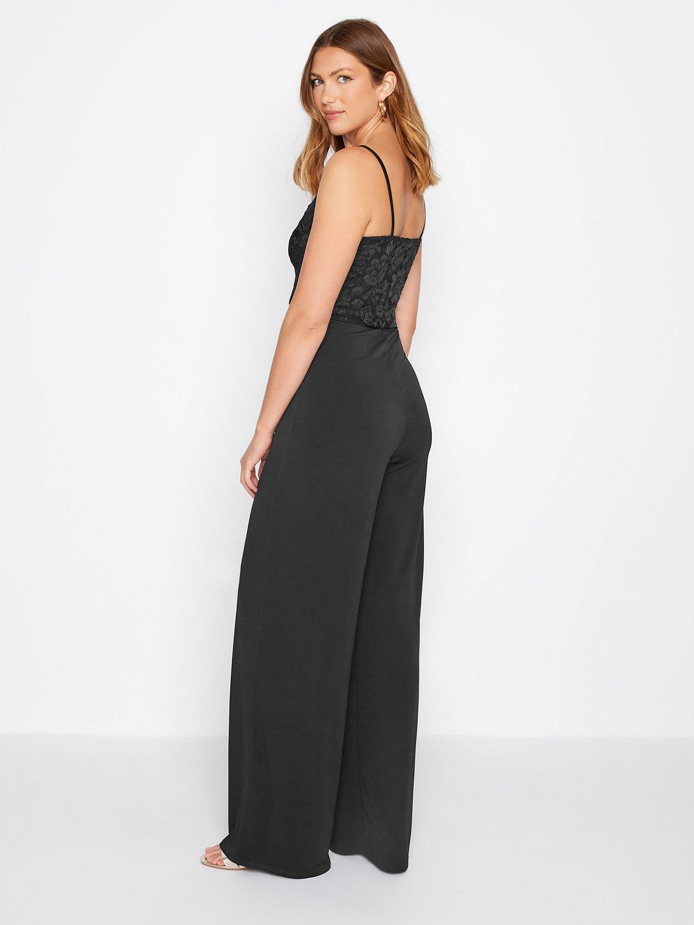 Black Wide Leg Cami Jumpsuit