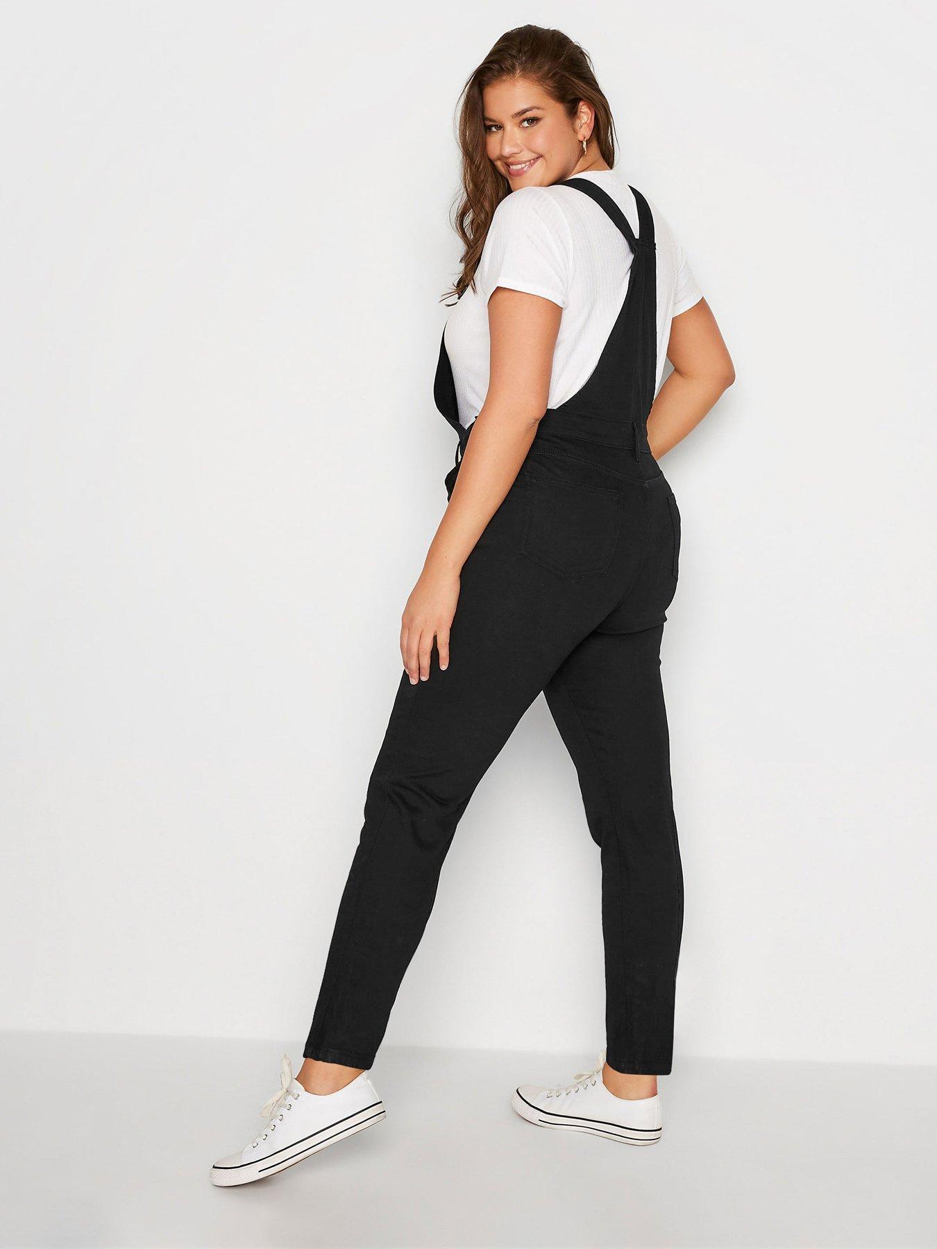 Black dungarees outlet womens uk